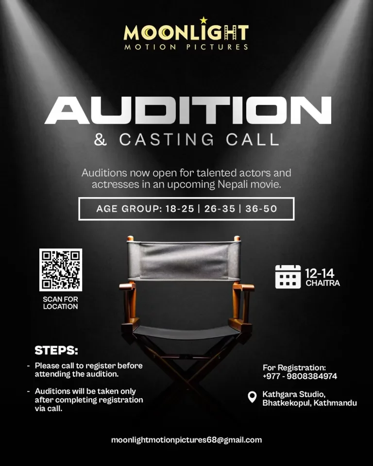 New Nepali Film Calls for Auditions: Talent Sought Across Ages 18 to 50