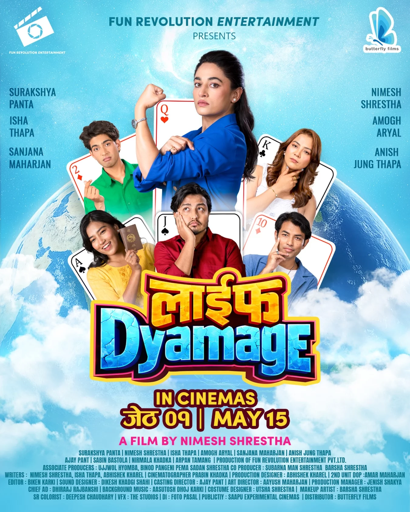 Official Poster of Nepali Comedy Film "Life Dyamage" Released, Hits Cinemas on May 15