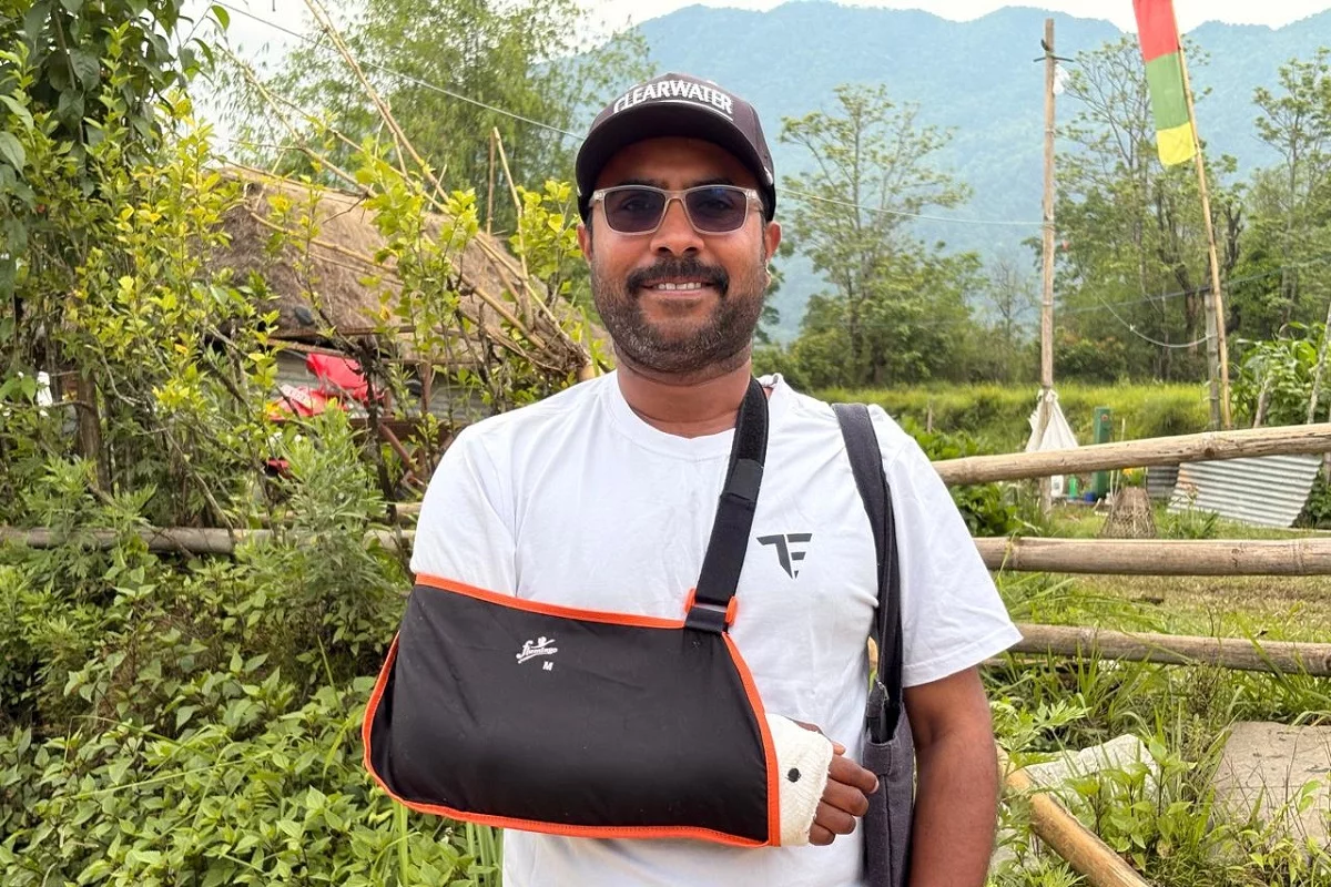 Actor Bijay Baral Fractures Hand During "Sindure Jatra" Horse Riding Scene, Shoot Halted for 40 Days
