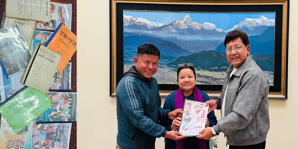 Director Deepak Tamang Donates 171 Film Posters and 10 Screenplays to Nepal's Film Museum Initiative