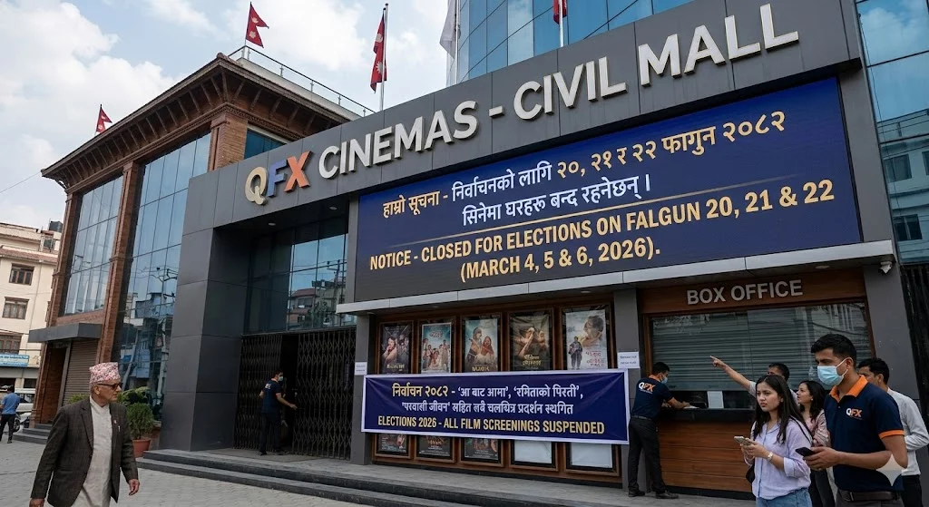 Cinema Halls Across Nepal to Close for 3 Days Due to Elections