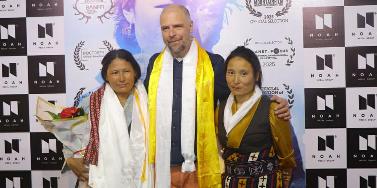 Leonardo DiCaprio-Backed Documentary "Snow Leopard Sisters" Premieres in Nepal to a Packed Audience