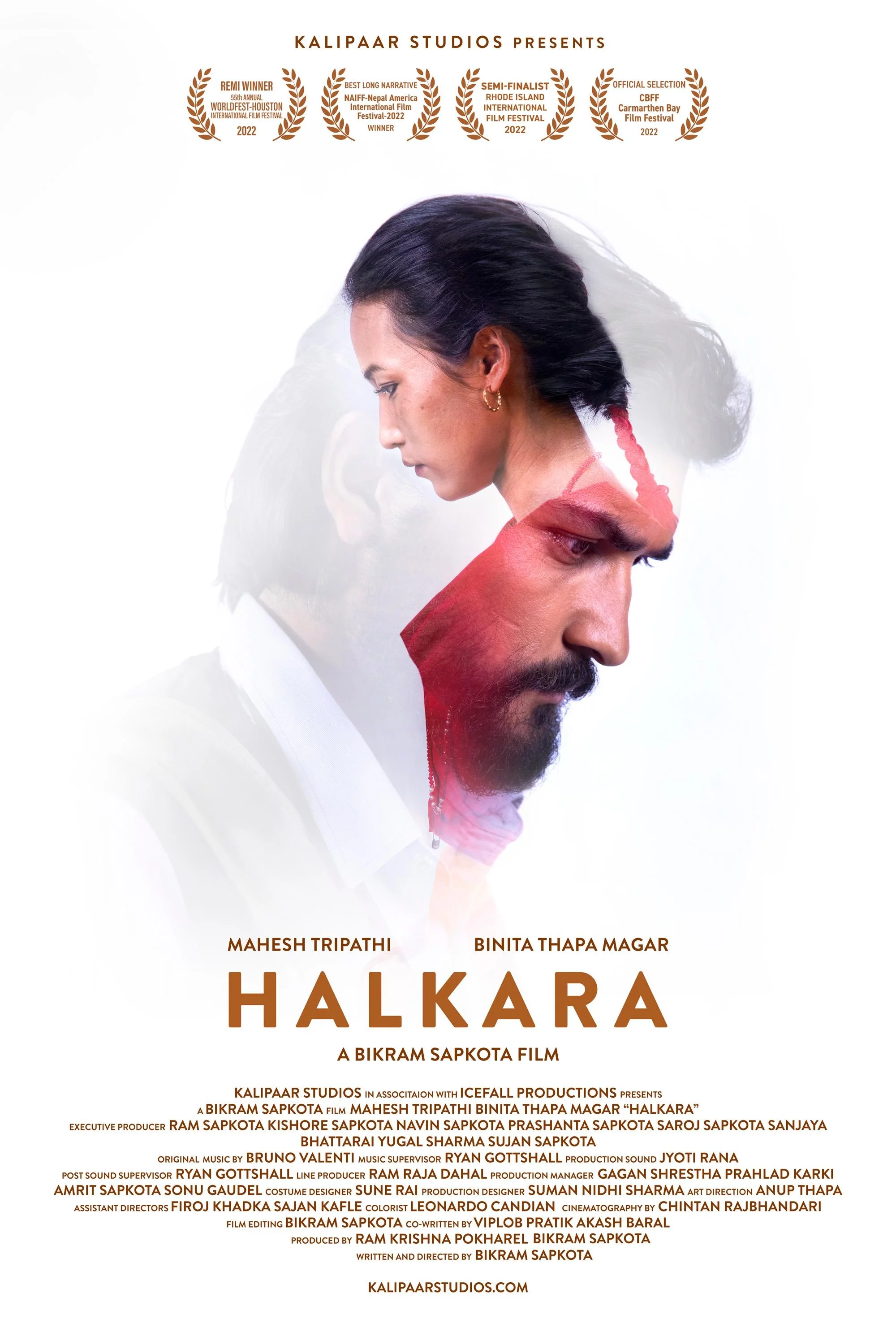 Official poster of Halkara 2023
                                                                                                      featuring Mahesh Tripathi, Binita Thapa Magar
                                                                                                                                                       , directed by Bikram Sapkota
                                                 